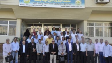 رئيس البحوث الزراعية يبحث آليات تطوير أداء المحطات البحثية بالوجه البحري