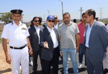 محافظ كفرالشيخ يتفقد أعمال رصف طريق روينة بطول 1.5 كم ضمن الخطة الاستثمارية