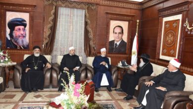 وكيل اوقاف ببني سويف يزور الأنبا غبريال أسقف الكنيسة الأرثوذكسية