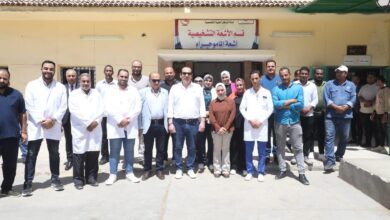 نائب وزير الصحة يتفقد مستشفيي الخارجة التخصصي وصدر الخارجة لتعزيز الخدمات الصحية