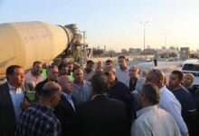 وزير الصناعة والنقل يتفقد مشروعات تطوير الطريق الدولي الساحلي وانشاء طريق حر شرق الرياح التوفيقي واستكمال تطوير رافد جمصة
