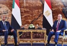 الرئيس السيسي والبرهان يؤكدان رفضهما القاطع لأى إجراء أحادى يتخذ على النيل الأزرق