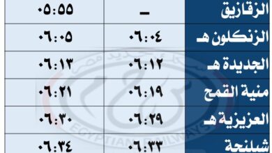 اضافة مقرر وقوف لقطارى 957 – 944 بمحطة الجديدة بمحافظة الشرقية