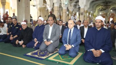 محافظ كفر الشيخ يشارك أبناء المحافظة الاحتفال بمولد العارف بالله إبراهيم الدسوقي