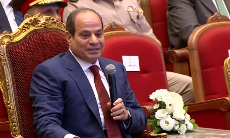 الرئيس السيسي، خلال كلمته بالندوة التثقيفية الـ 42كرم: ربنا حافظ على مصر بعد أحداث 2011