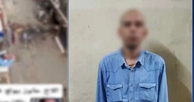 فيديو يثير الذعر فى الجيزة ...الأمن يضبط رجلاً هدد جيرانه بالحرق