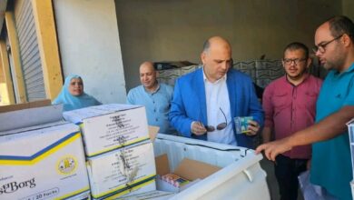 ضبط مخزن معسل مجهول المصدر وعليه علامات التلف