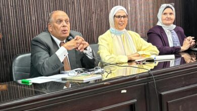 رئيس جامعة بنها يتفقد سير العملية التعليمية بالمعهد الفنى للتمريض