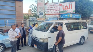 محافظ كفرالشيخ :انتظام سير العمل ونقل الطلاب والأهالي بالموقف الكبير بقلين