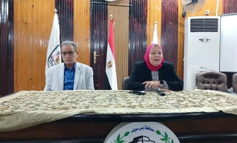 وكيل تعليم ببني سويف يجتمع بمديري الإدارات وموجهي عموم المواد الدراسية