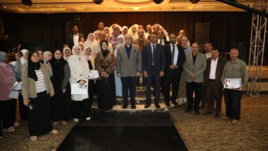 محافظ بني سويف : يشهد احتفالية تكريم العاملين المتميزين بالتضامن الاجتماعي