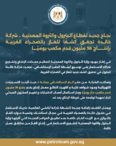 شركة خالدة تحقق كشفًا للغاز بالصحراء الغربية بإنتاج 36 مليون قدم مكعب يوميًا