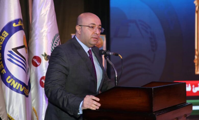 محافظ بني سويف ورئيس الجامعة يشهدان فعاليات الندوة التثقيفية