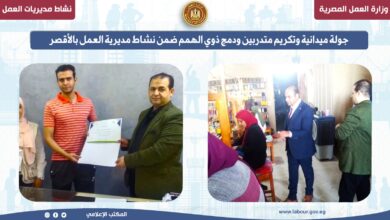 نشاط 10 مديريات عمل بالمحافظات