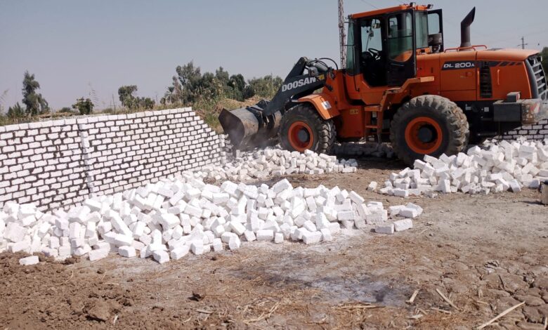 "استصلاح الأراضي" يزيل 22 حالة تعدي على الأراضي خلال اسبوع