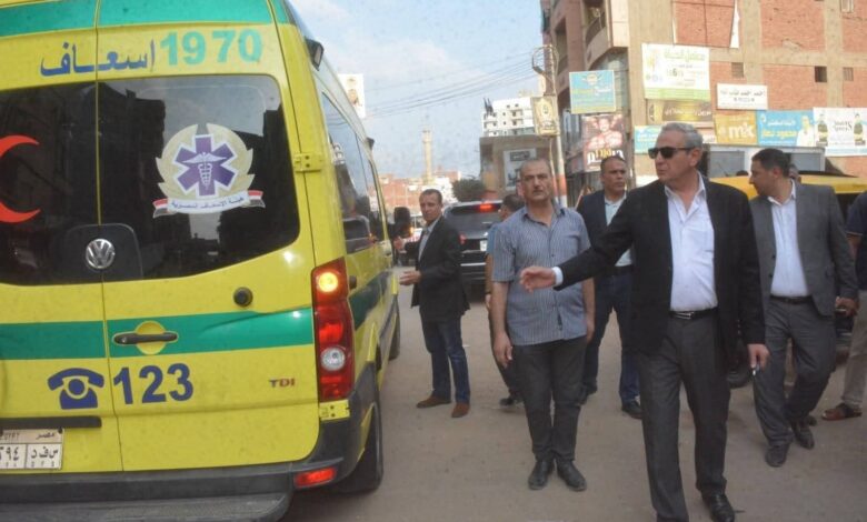 محافظ الغربية : يتدخل فور وقوع حادث تصادم دراجتين بخاريتين خلال جولته المفاجئة