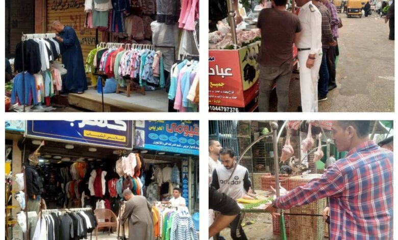 استمرارحملات رفع الإشغالات بجميع مراكز ومدن محافظة الشرقية