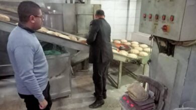 تحرير ٨ محاضر ضد المخابز المخالفة بمركز ومدينة دسوق