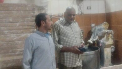 حرير ١٨ محضرا للتصرف في ١١ شيكارة دقيق بلدي ببنى سويف