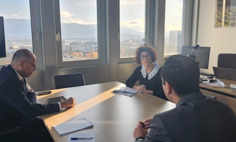 وزير العمل : يلتقي مساعد المدير العام للحوكمة والحقوق والحوار بمنظمة العمل الدولية