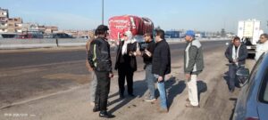 المنوفية ..."عقيلة"تتابع حادث طريق مصر اسكندريه الزراعى