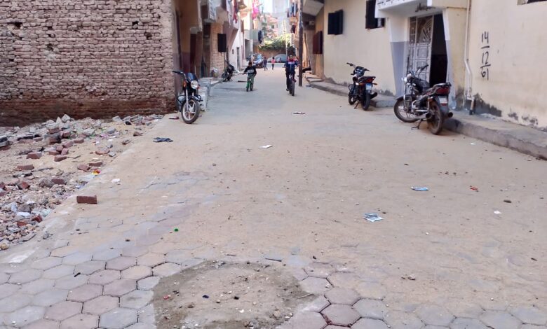 الانتهاء من عمل بلاط الانترلوك بالحسينية ومشتول بتكلفة 10,3مليون جنيه