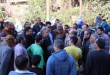 جولة لرئيس شركة مياه القليوبية بقرية الشموت لمتابعة لحل مشاكل الصرف الصحي