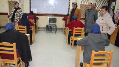 محافظ بني سويف يتابع سير امتحانات المعهد الفني للتمريض بالتأمين الصحي