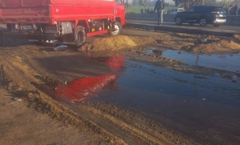 المنوفية ..."عقيلة"تتابع حادث طريق مصر اسكندريه الزراعى