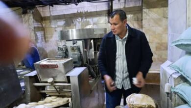 تحرير 9 محاضر وتكثيف الحملات التموينية على المحالات التجارية والمخابز بالمدينة قلين