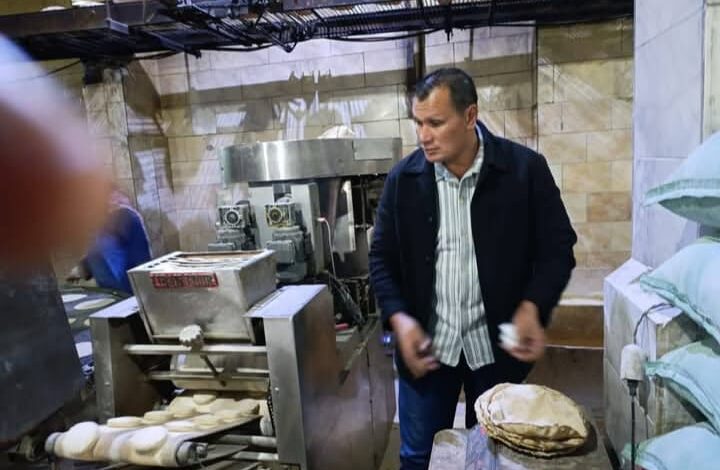 تحرير 9 محاضر وتكثيف الحملات التموينية على المحالات التجارية والمخابز بالمدينة قلين