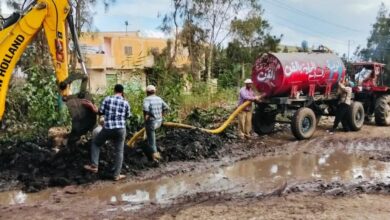 صيانة وتطوير خط مياه 4 بوصة بعزبة عقلة البحريه بسيدي سالم