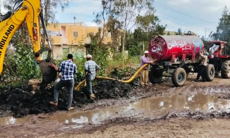 صيانة وتطوير خط مياه 4 بوصة بعزبة عقلة البحريه بسيدي سالم