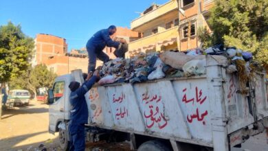 حملات نظافة ورفع المخلفات والقمامة بنطاق مركز ومدينة دسوق