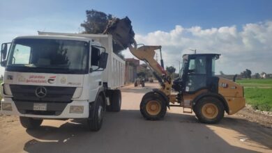 رفع 120 طن قمامة بقرى مركز دسوق