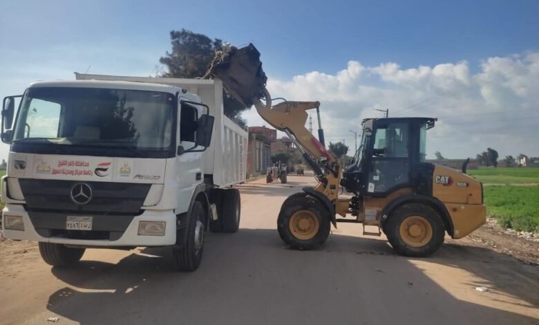 رفع 120 طن قمامة بقرى مركز دسوق