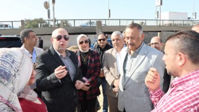 محافظ بنى سويف يتفقد تنفيذ مشروع المرسى السياحى