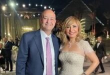 طلاق لميس الحديدى وعمرو أديب