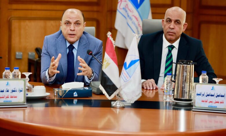 محافظ كفرالشيخ يشارك في مجلس الجامعة ويستعرض إنجازات تنموية وخدمية كبرى