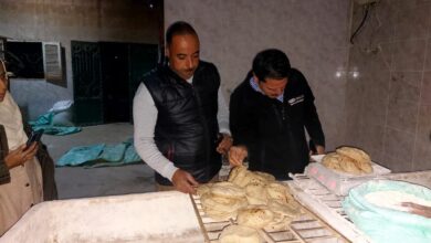 محاضر تموينيه متنوعه فى سمسطا بنى سويف