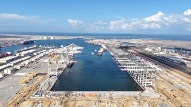 تنفيذ اعمال البنية الفوقية بواسطة شركة دمياط اليانس المشغلة للمحطة