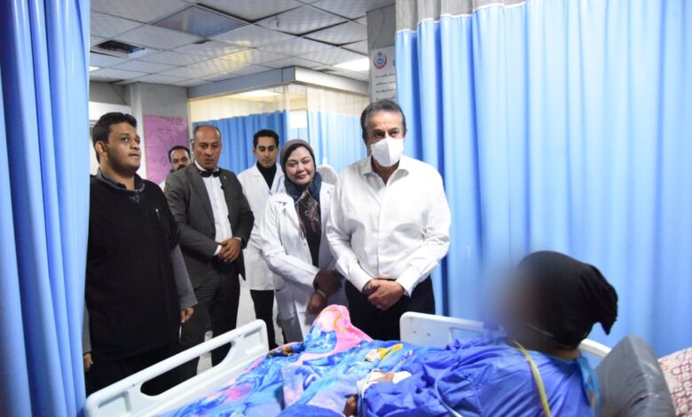 وزير الصحة يتفقد مستشفى الواسطى المركزي بمحافظة بني سويف