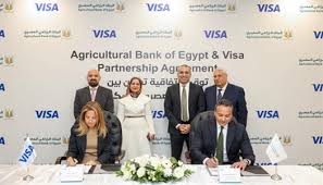 البنك الزراعي المصري يوقع اتفاقية تعاون مع شركة فيزا العالمية لتعزيز التحول الرقمي