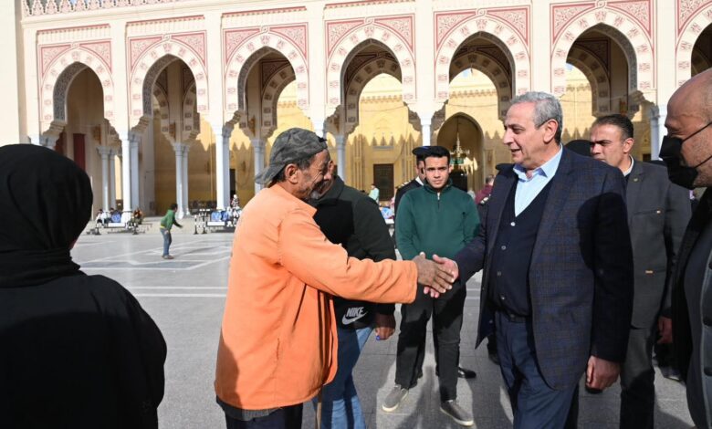 محافظ الغربية يتفقد أعمال تطوير محيط مسجد السيد البدوي