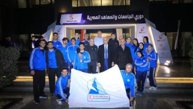 رئيس جامعة كفر الشيخ يشارك في حفل افتتاح دوري الجامعات المصرية