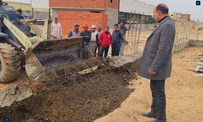 إزالة 107حالة تعدٍّ بالبناء المخالف بمراكز الشرقية