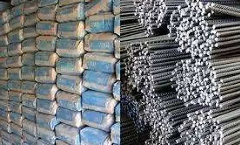انخفاض أسعار الحديد والأسمنت