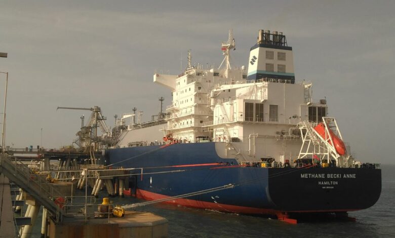 تصدير شحنة جديدة من الغاز الطبيعي المسال لـ "شل" العالمية"