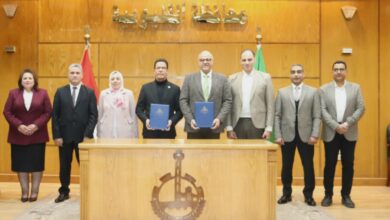 محافظ القليوبية ورئيس جامعة بنها يوقعان بروتوكول تعاون