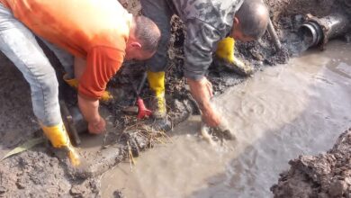 محافظ كفرالشيخ يوجه بصيانة خط مياه الشرب بقرى البحيري بسيدي سالم